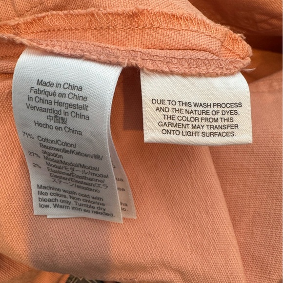 J Crew Point Sur Washed Wide Leg Crop Pants in Peach Size 25 - Picture 8 of 8